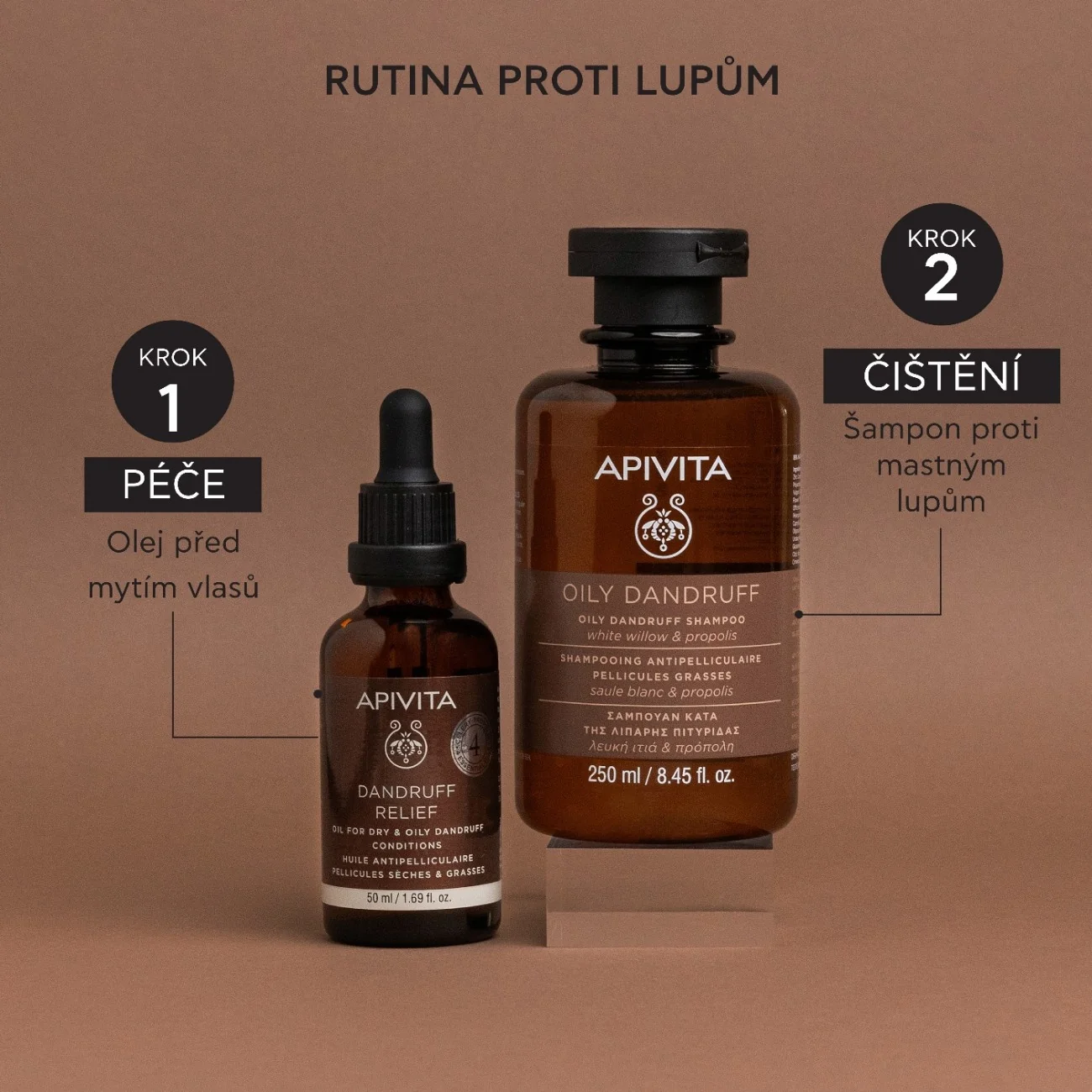 APIVITA Oily Dandruff šampon proti lupům na mastné vlasy 250 ml