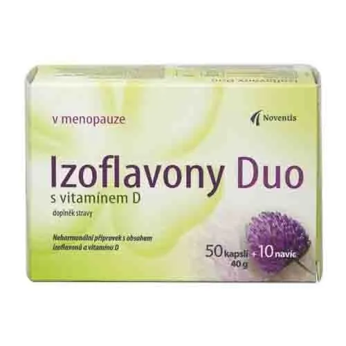 Noventis Izoflavony Duo s vitamínem D 50+10 kapslí