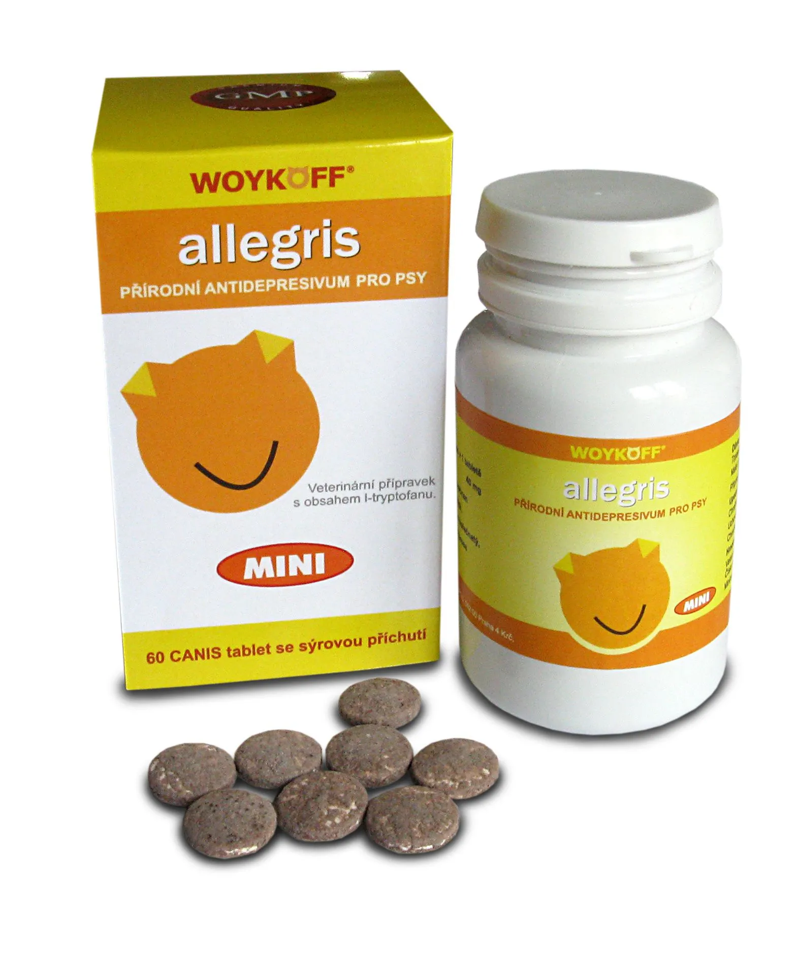 Woykoff Allegris mini sýrová příchuť 60 tablet
