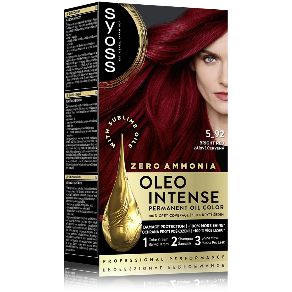 Syoss Oleo Intense Barva na vlasy 5-92 zářivě červená 50 ml