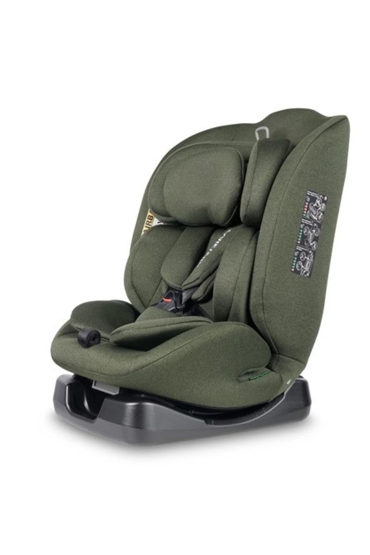 Caretero Dětská autosedačka Mundi i-Size, khaki, 40–150 cm
