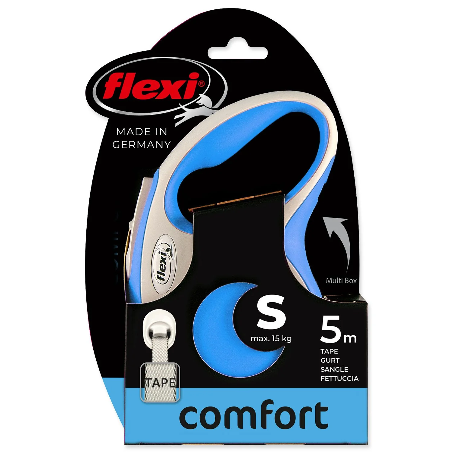 Flexi Vodítko New Comfort páska S modré 5m