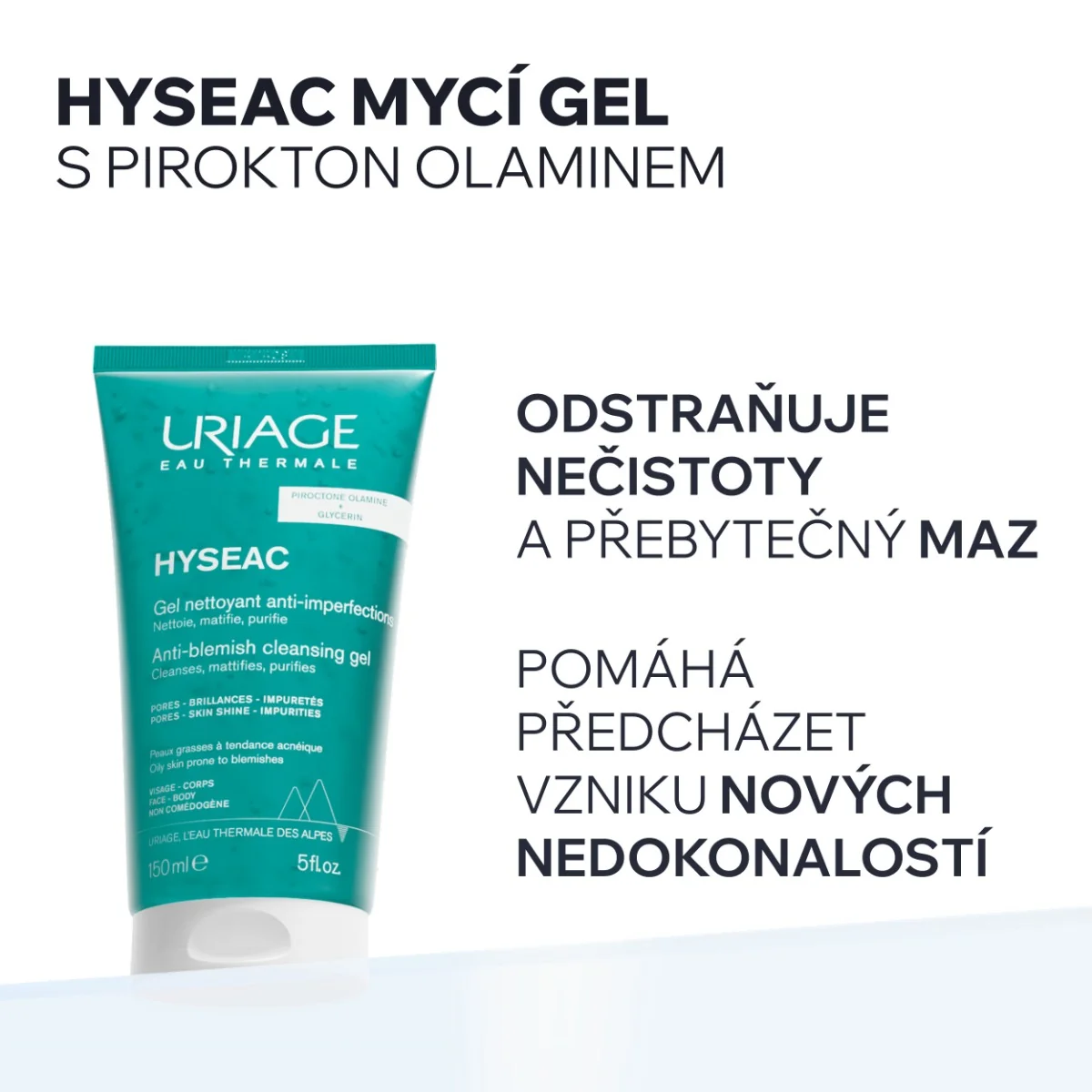 Uriage Hyséac Čisticí gel proti nedokonalostem 150 ml