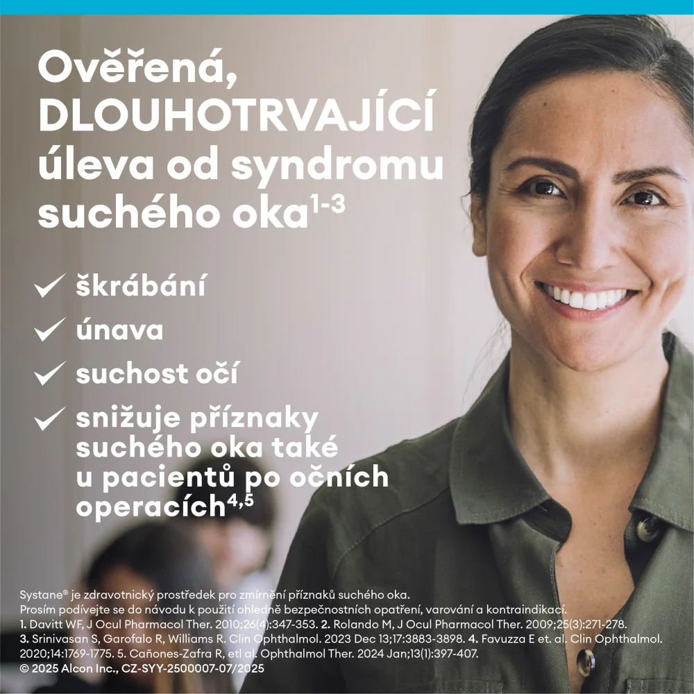 Systane Hydration bez konzervačních látek zvlhčující oční kapky 10 ml