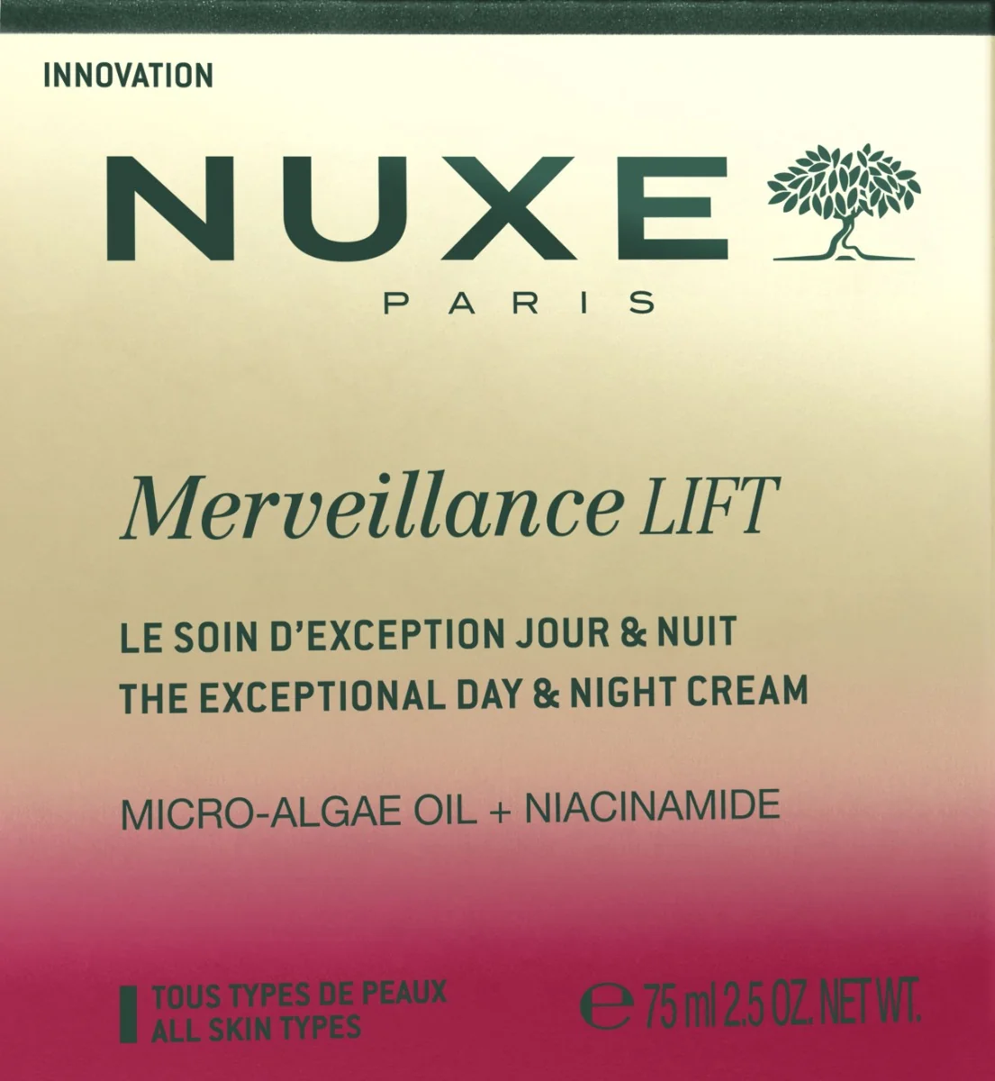 Nuxe Merveillance LIFT Zpevňující denní a noční krém 75 ml