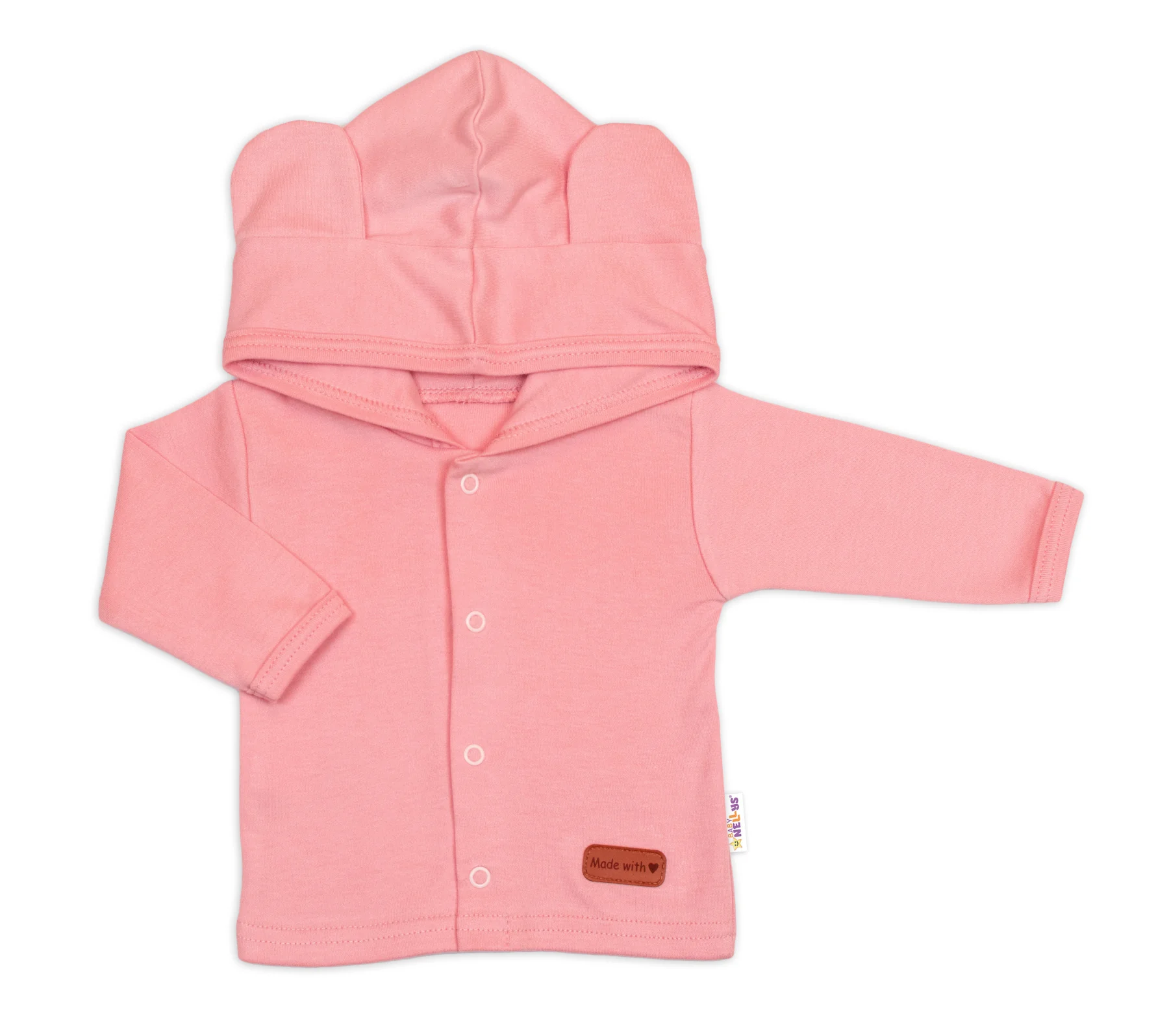 Baby Nellys 5D Bavlněná souprava pro miminko do porodnice Nature, růžová,56