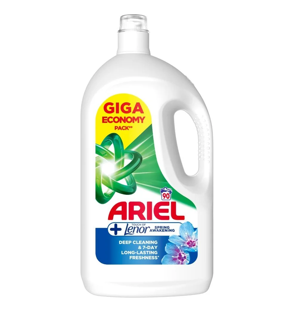 Ariel Touch of Lenor Spring Awakening prací gel 4,05 l 90 praní