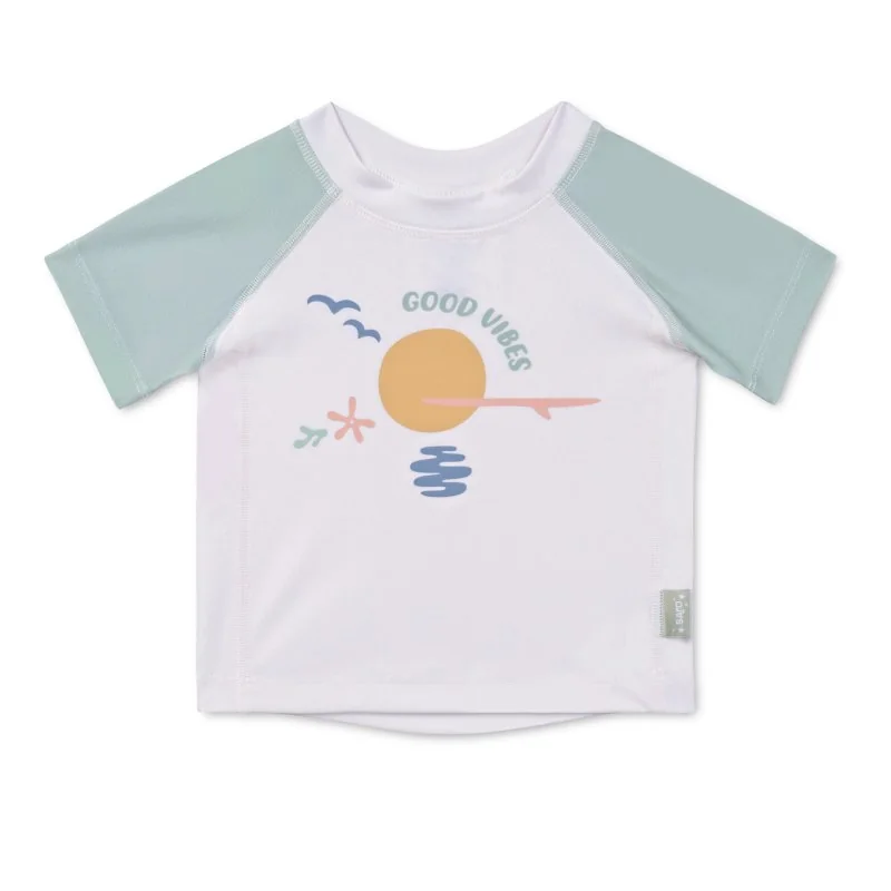 Saro Baby plavecké tričko s UV ochranou (3-6m) Good Vibes