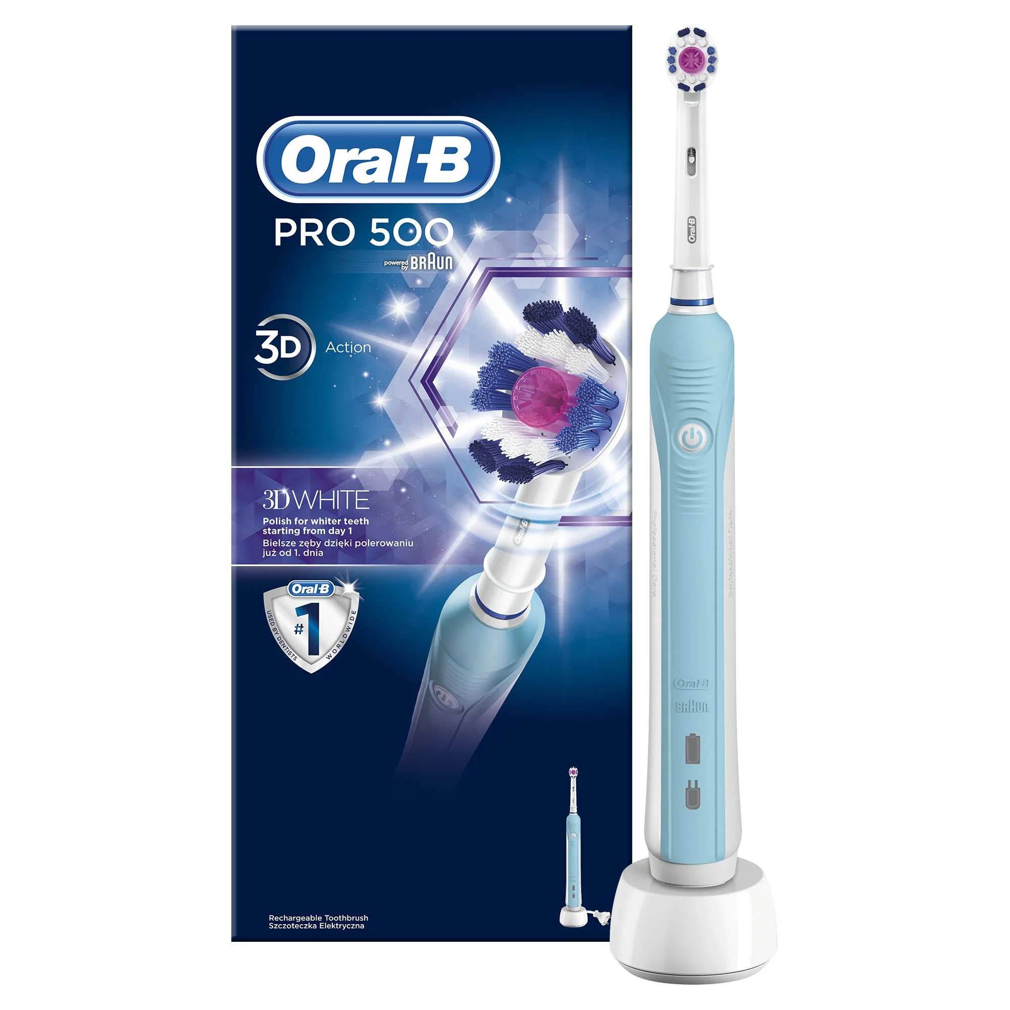 Oral-B  PRO 500 3DW elektrický zubní kartáček