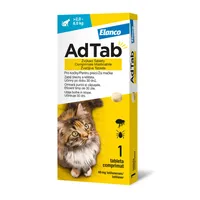 AdTab Žvýkací tablety pro kočky >2-8 kg 48 mg