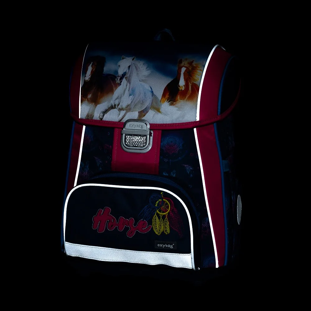 Oxybag Školní batoh PREMIUM kůň