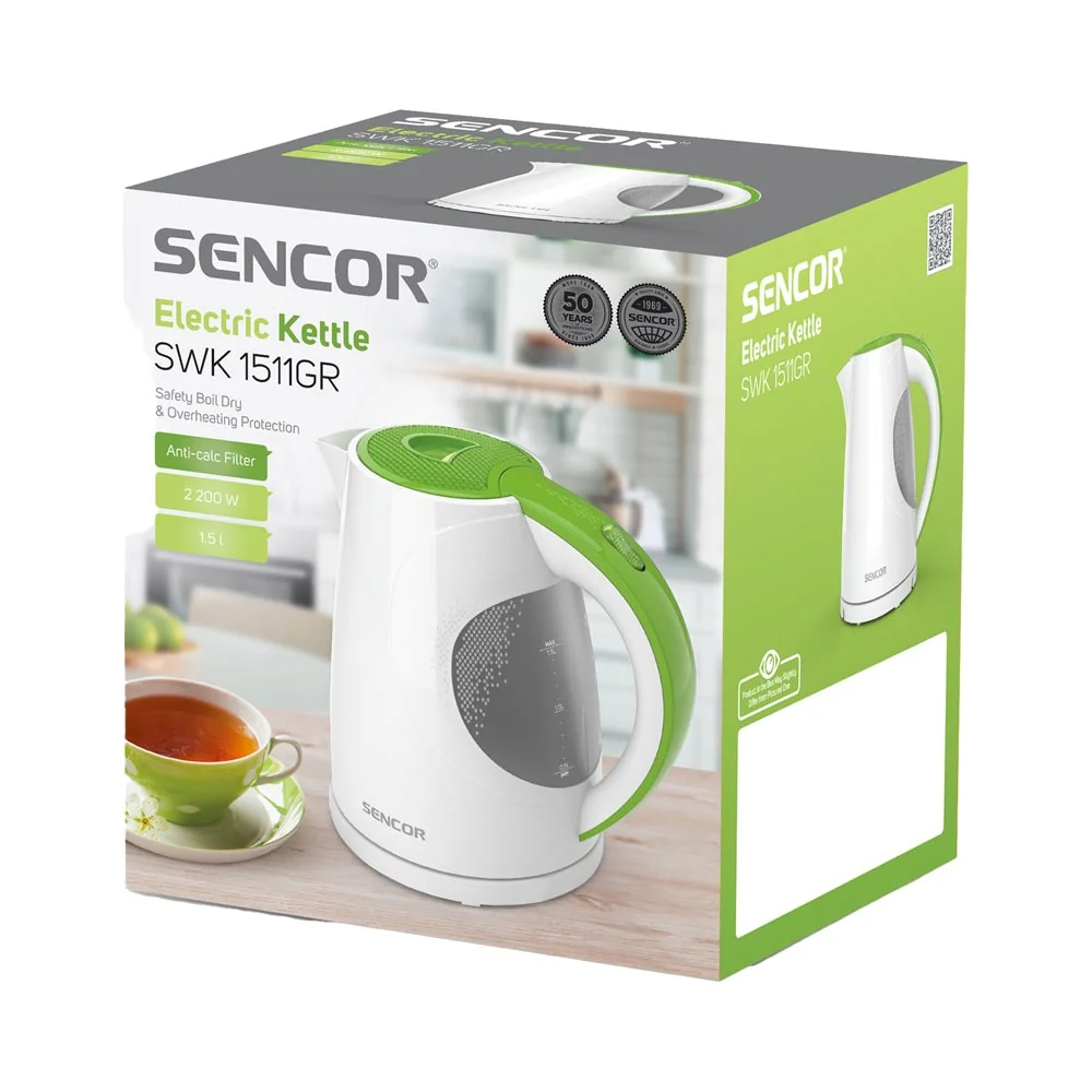 SENCOR SWK 1511GR rychlovarná konvice
