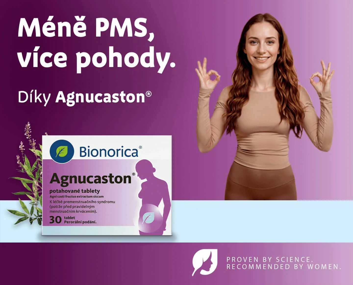 Méně PMS, více pohody. Díky Bionorica Agnucaston 30 tablet