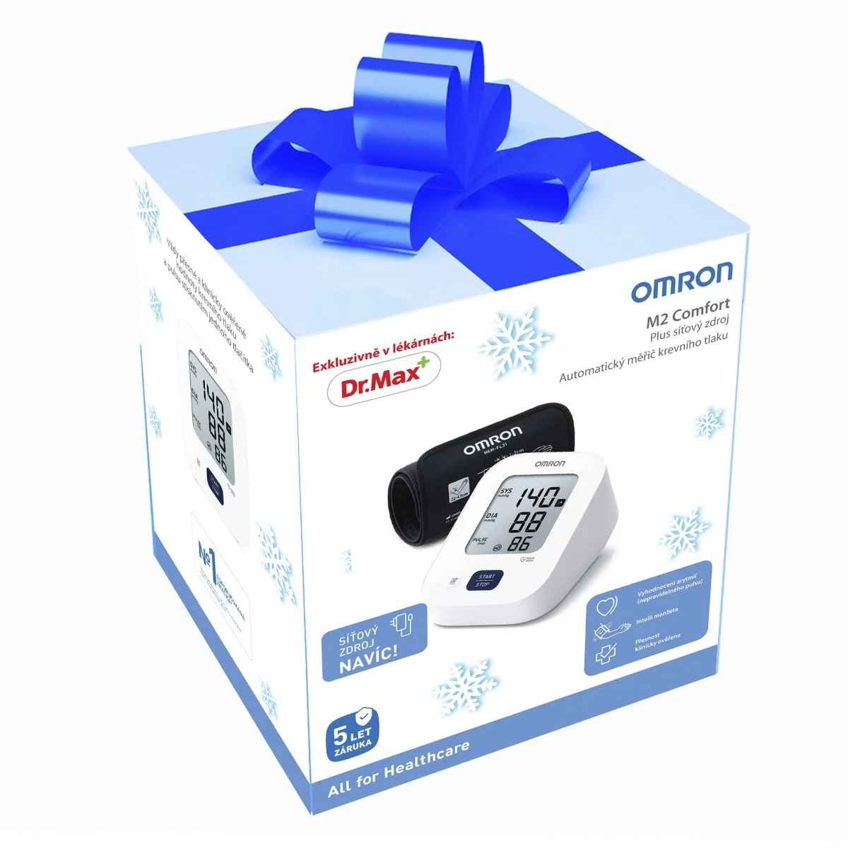 Omron M2 Comfort digitální tonometr + síťový zdroj