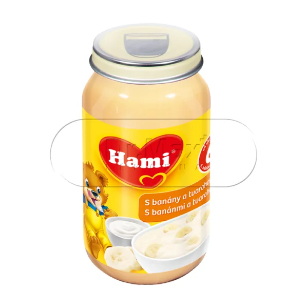 HAMI Svačinka banány s tvarohem 190g 6M