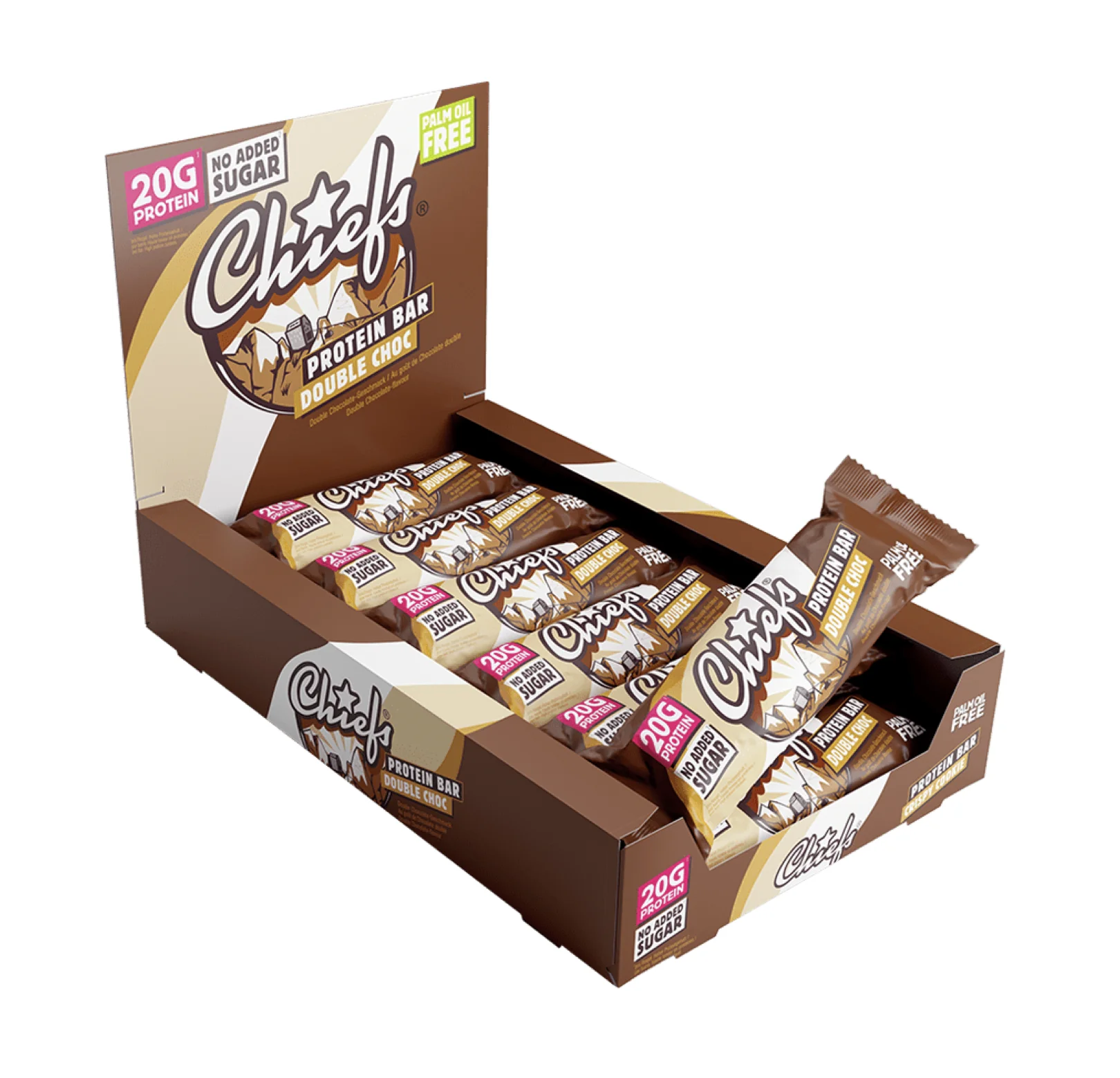 Chiefs Double Choc proteinová tyčinka 55 g