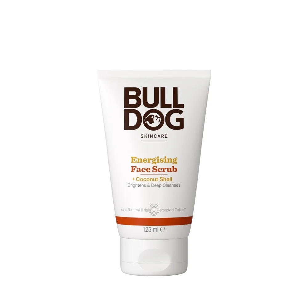 Bulldog Energising Face Scrub Coconut Shell pleťový peeling 125 ml