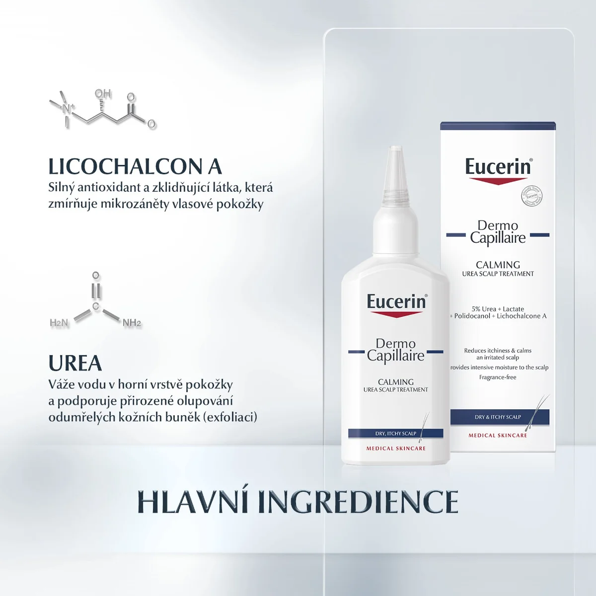 Eucerin Dermocapillaire 5% Urea Tonikum na suchou pokožku hlavy 100 ml