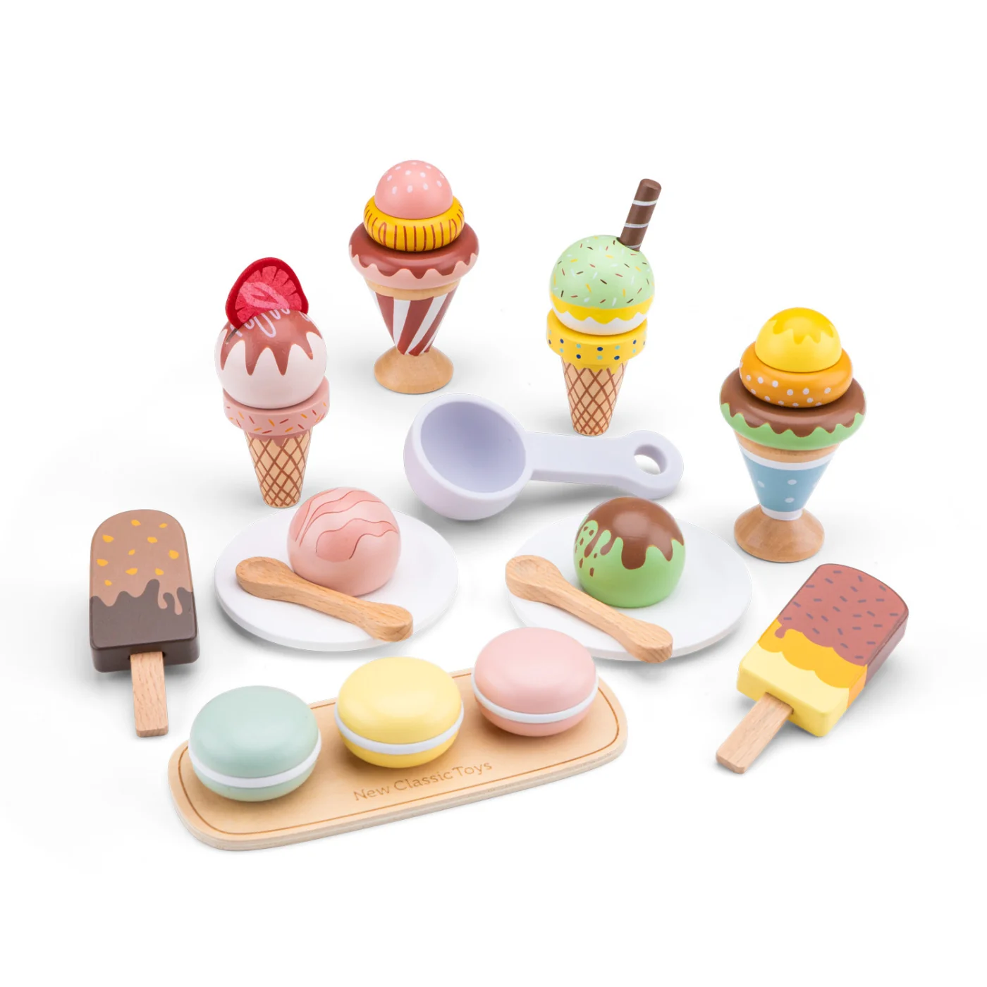 New Classic Toys Sada dřevěných mražených sladkostí - 25 ks