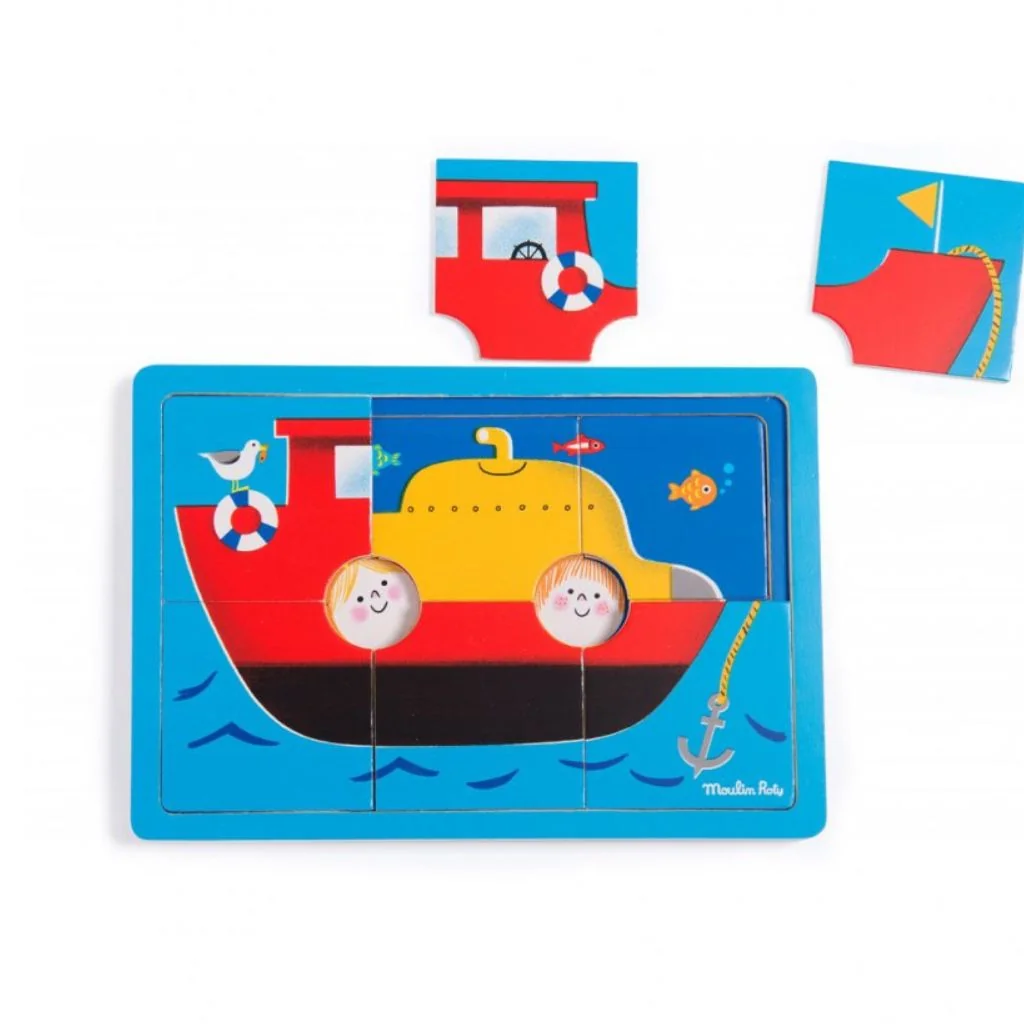 Moulin Roty Puzzle Ponorka tři v jednom