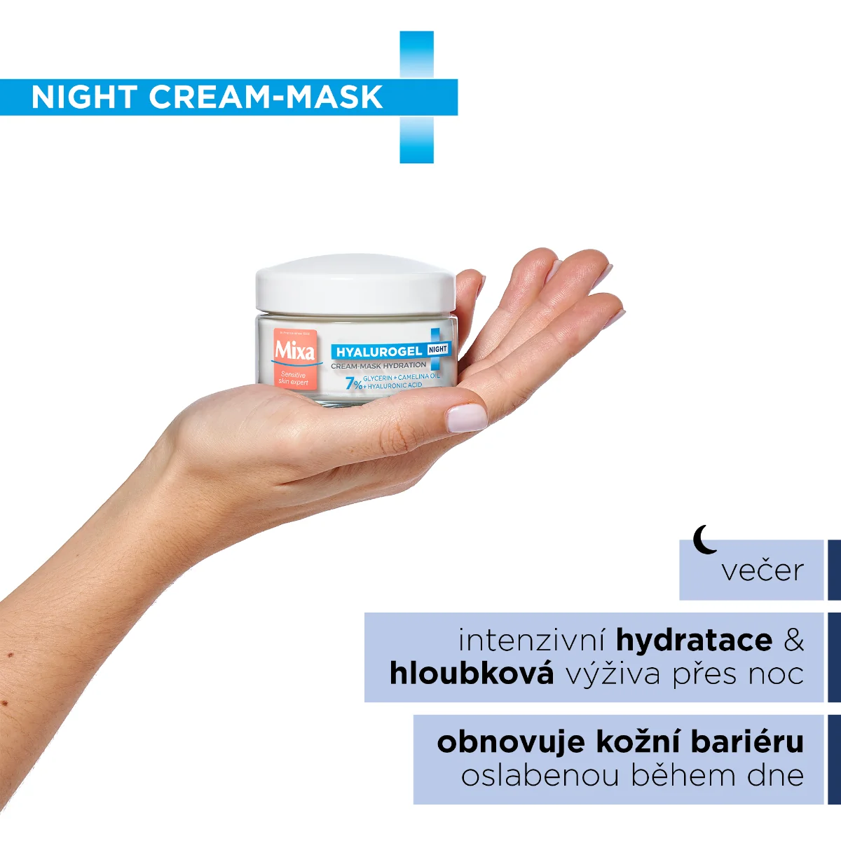 Mixa Hyalurogel Denní a noční krém duopack 2x50 ml