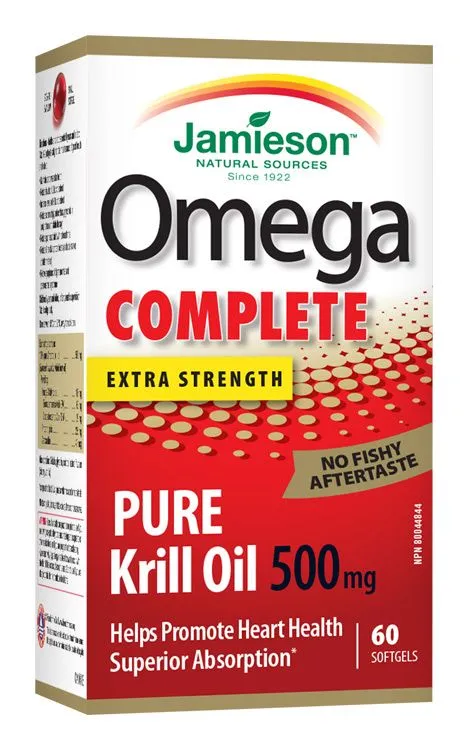 Jamieson Omega COMPLETE Pure Krill 500 mg