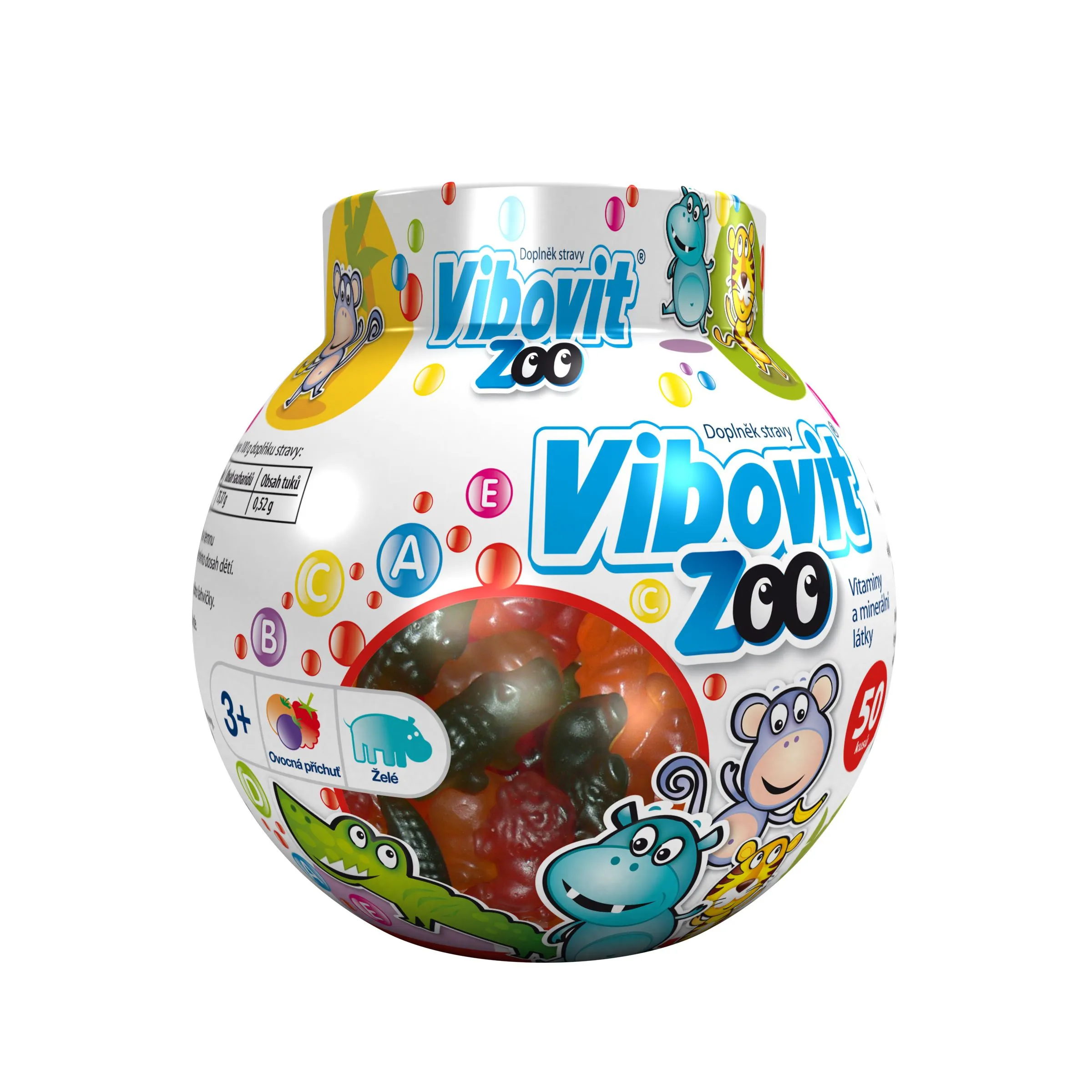 Vibovit ZOO želé bonbony 50 ks