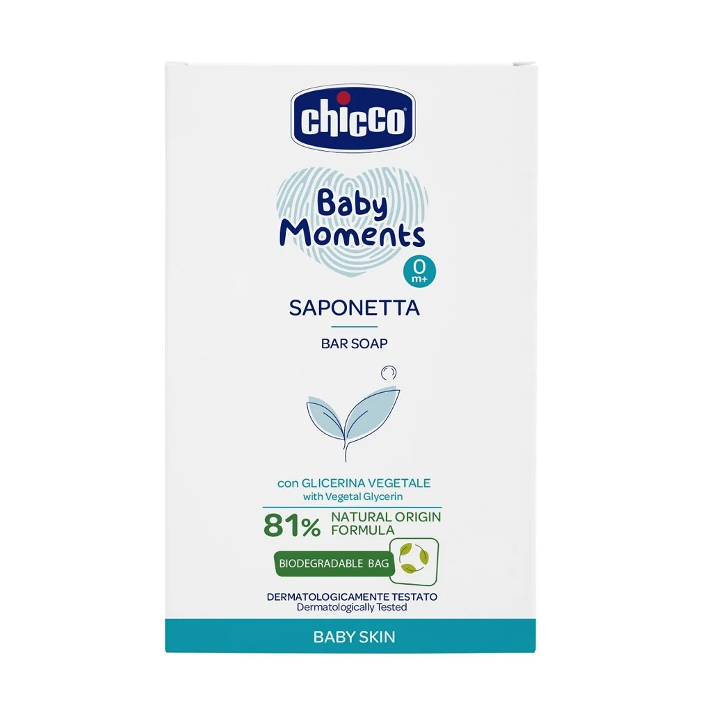 Chicco Mýdlo na ruce tuhé Baby Moments 100 g