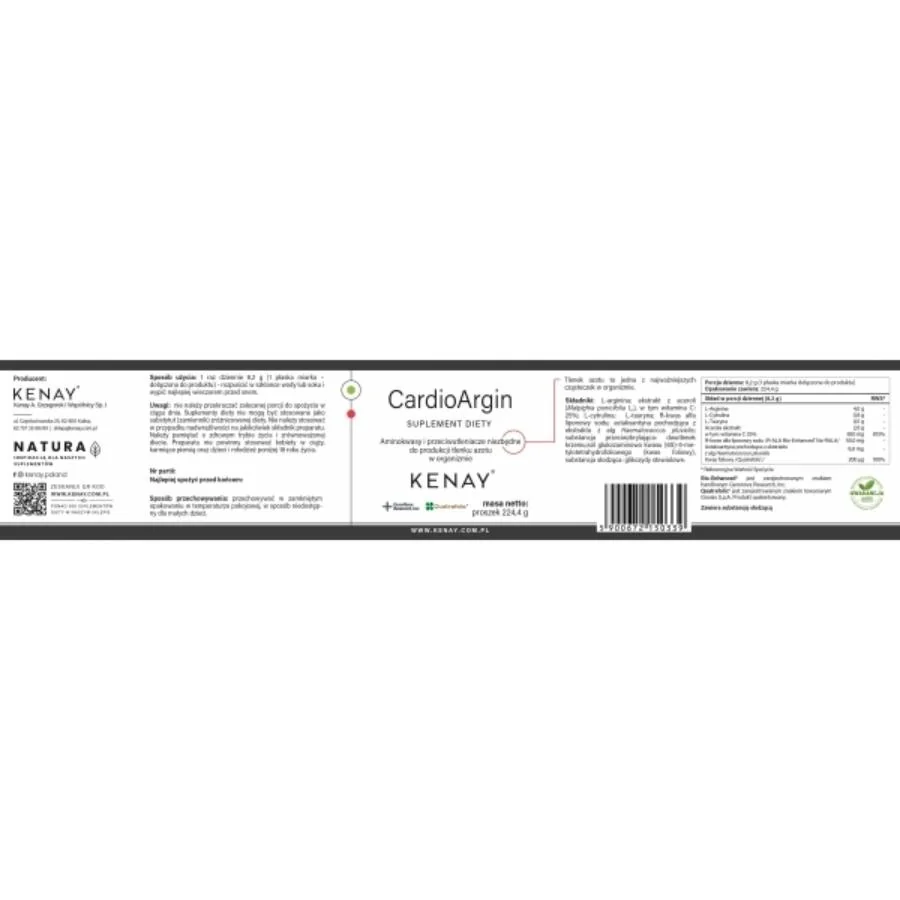 Kenay CardioArgin prášek 224,4 g