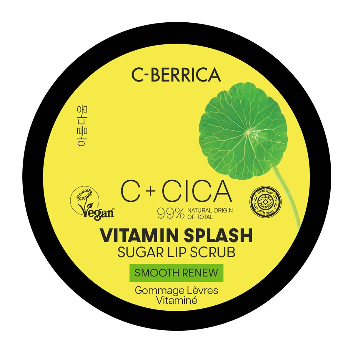 Natura Siberica CICA C-Berrica Vitamin Splash cukrový peeling na rty 10 ml