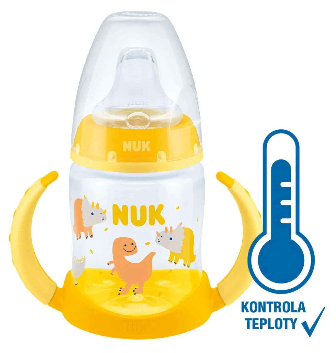 NUK FC Lahvička na učení s kontrolou teploty 150 ml 1 ks