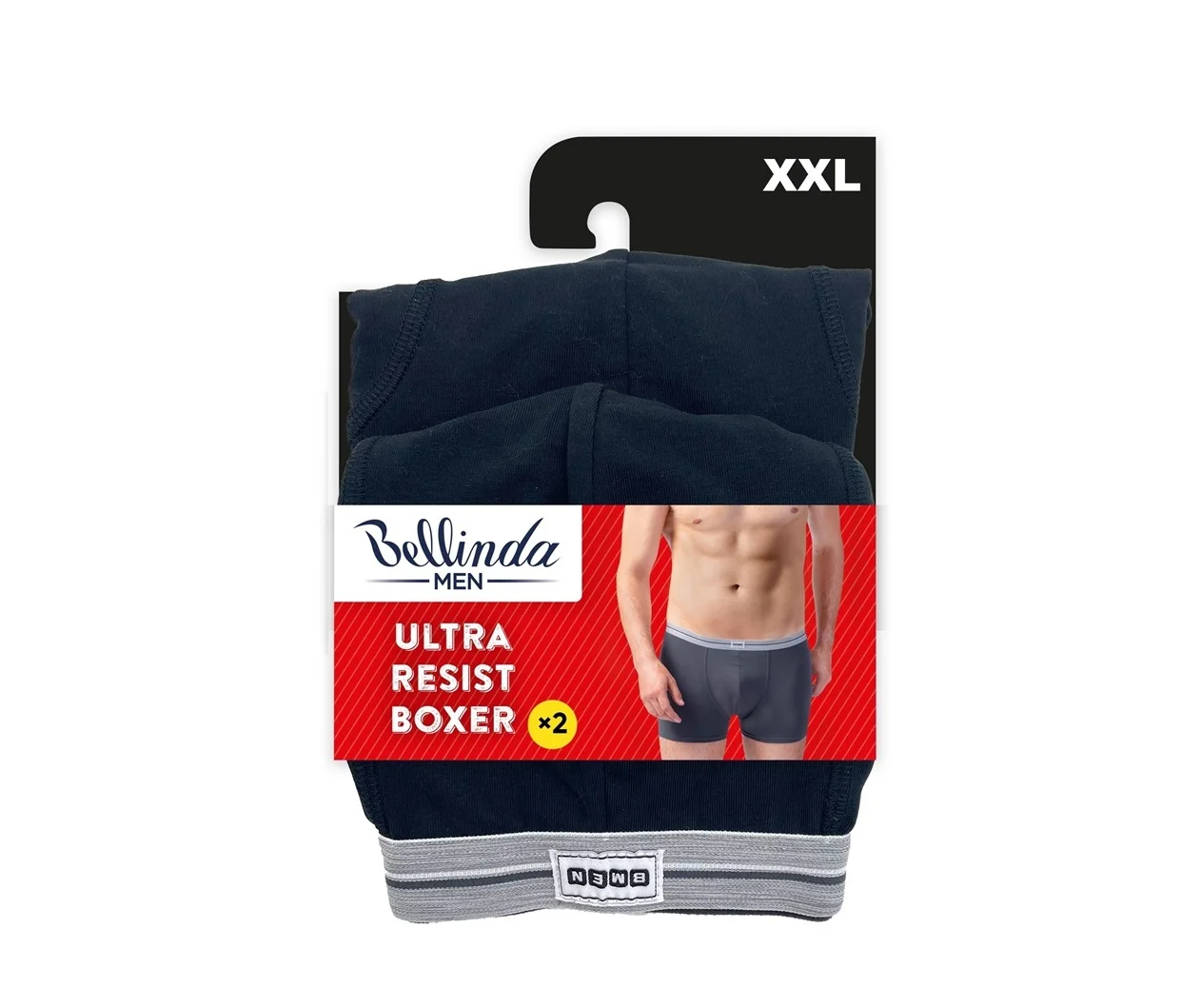 Bellinda Pánské strečové boxerky Ultra resist vel. XXL 2 ks černé