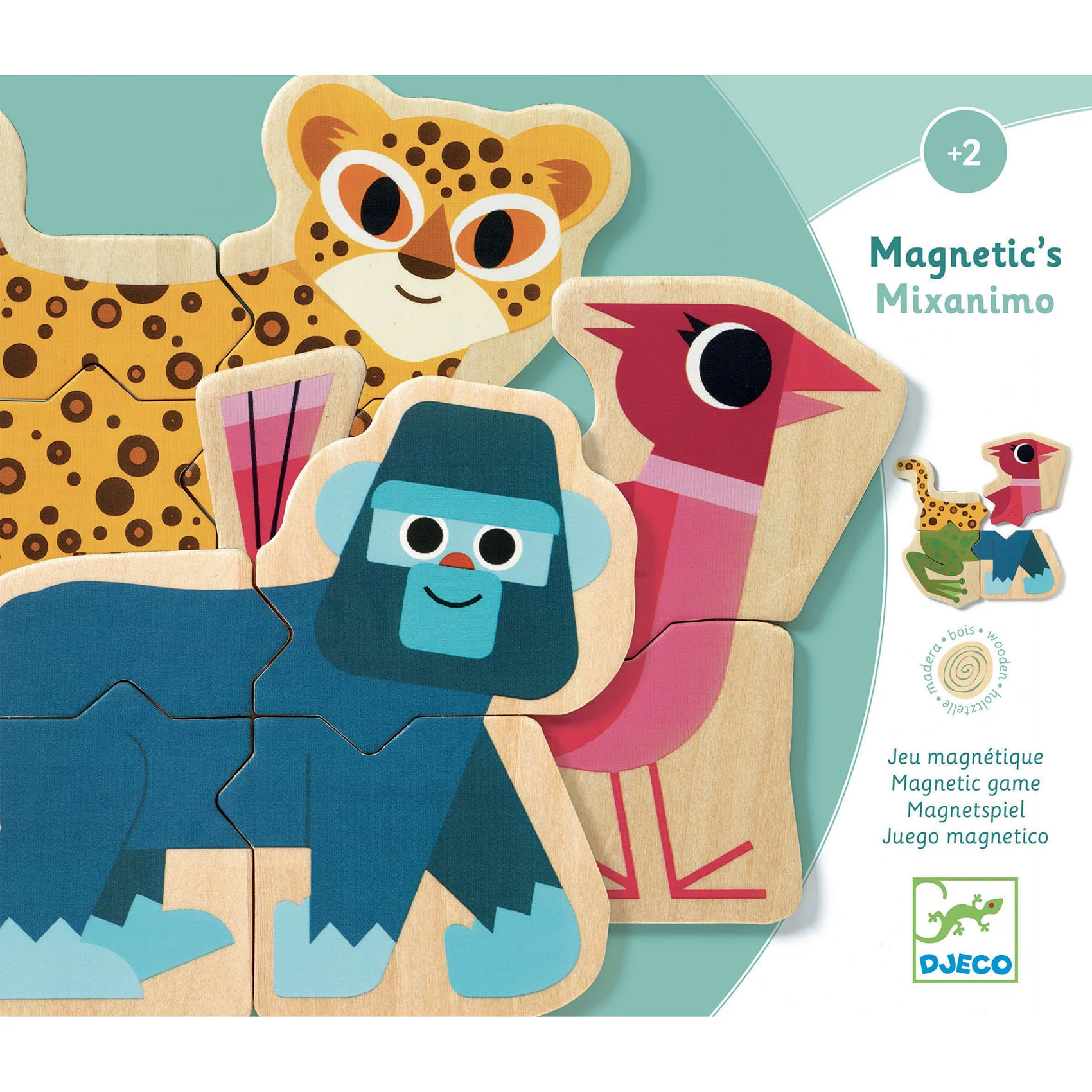 Djeco Magnety pomíchaná zvířátka 