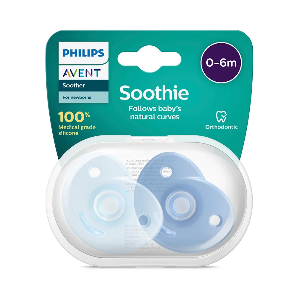 Philips Avent Šidítko Soothie 0–6m chlapec 2 ks