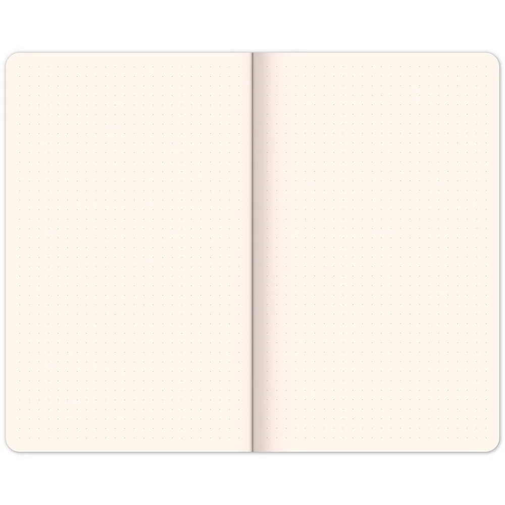 NOTIQUE Notes Modrý, tečkovaný 13 × 21 cm