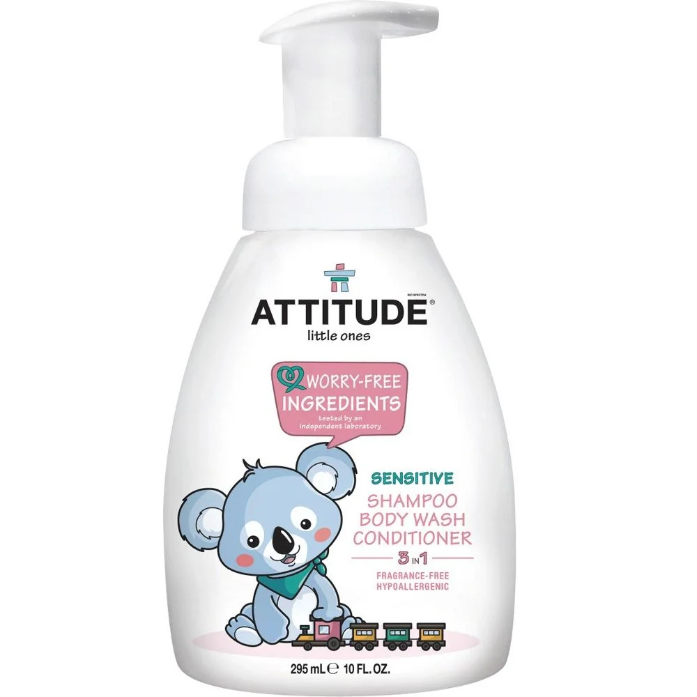 ATTITUDE Dětské tělové mýdlo 3v1 bez vůně 300 ml