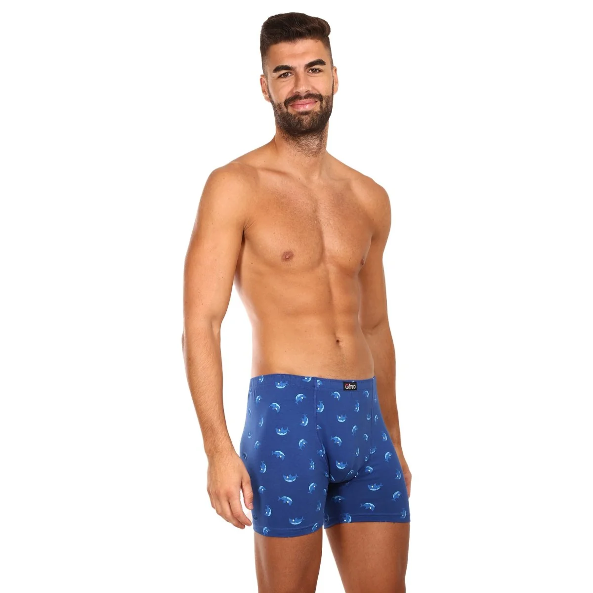 Gino Pánské boxerky modré (74150) S 