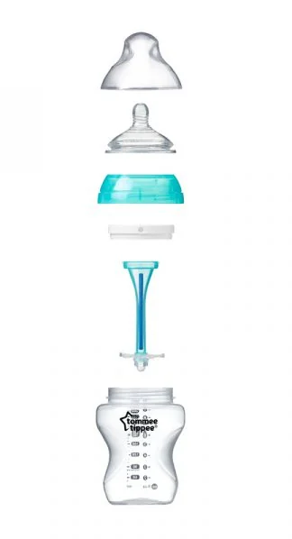 Tommee Tippee Kojenecká lahev ADVANCED ANTI-COLIC Střední průtok 3m+ 340 ml 1 ks
