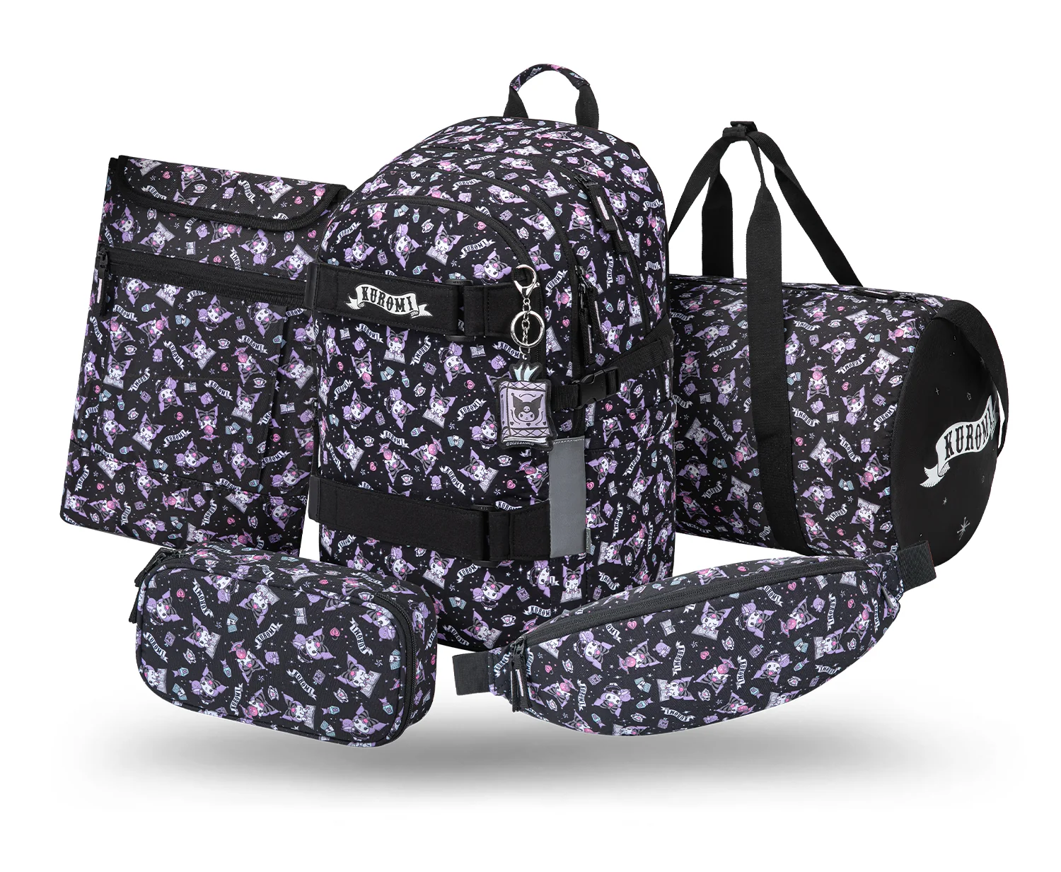 Baagl Školní set Skate Kuromi Black II