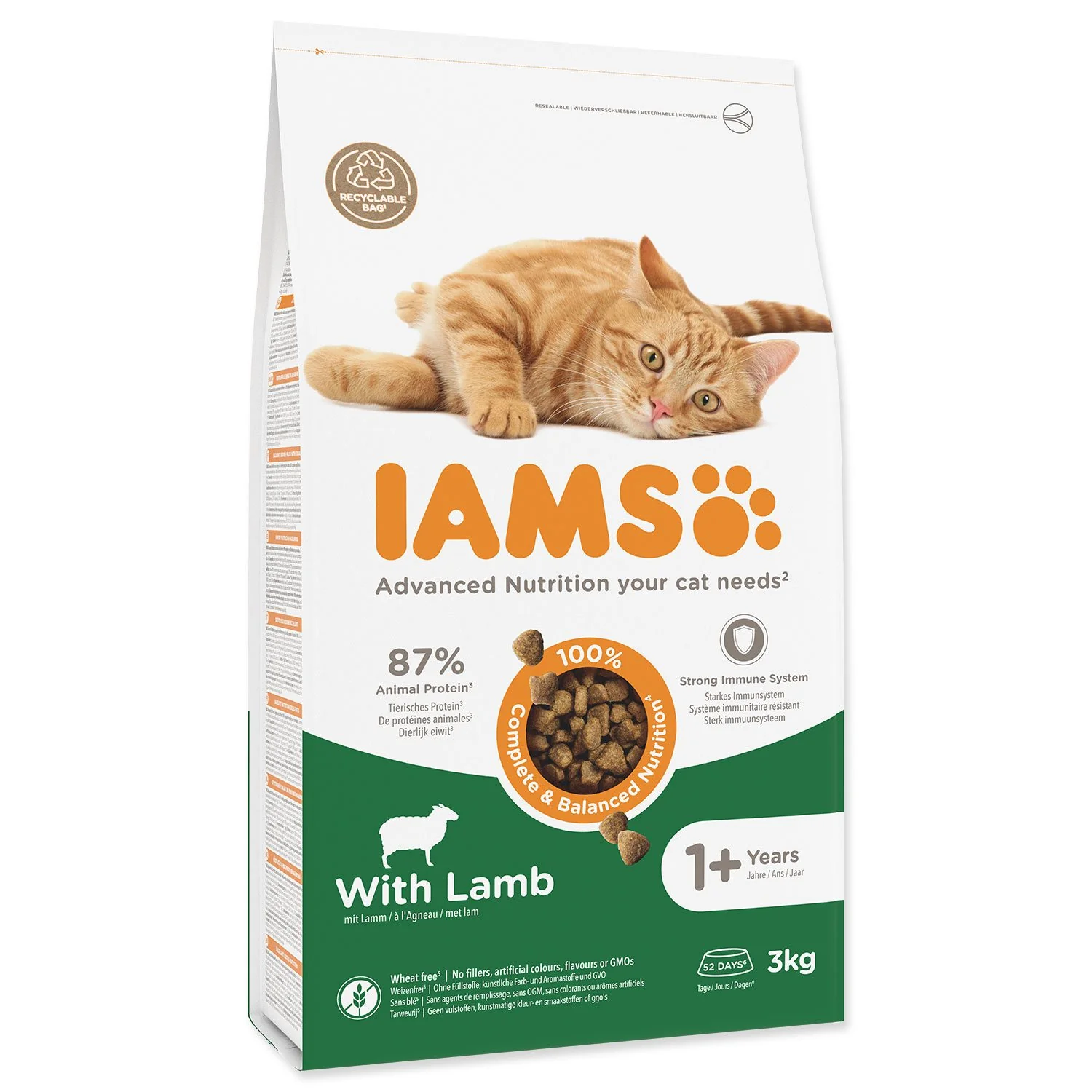 IAMS Krmivo Cat Adult Lamb 3kg