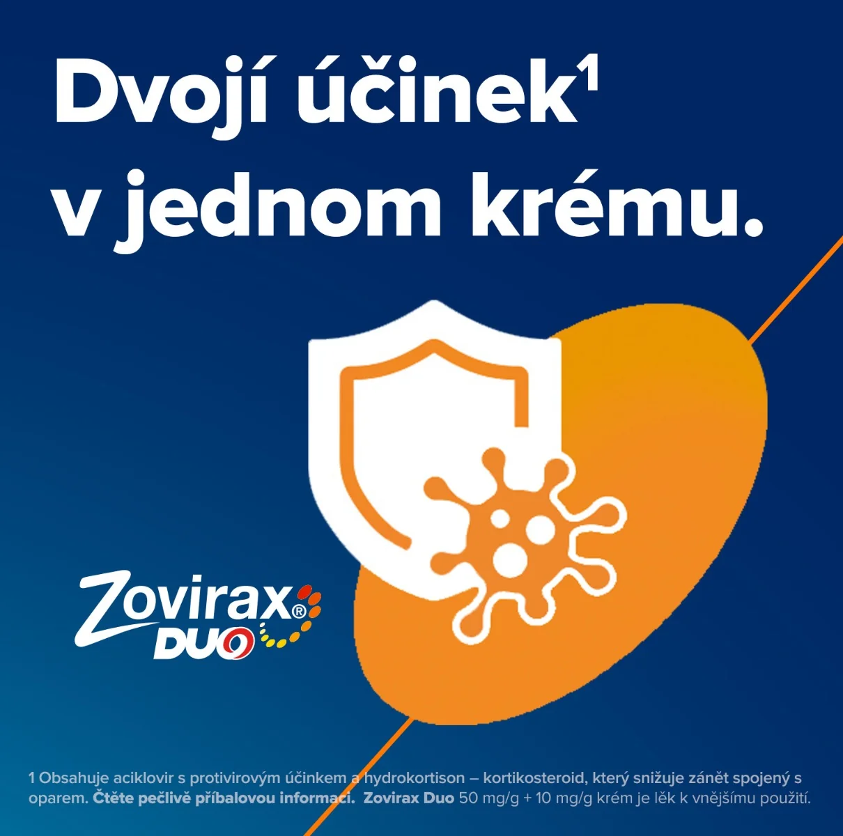 Zovirax Duo krém na opary 2 g