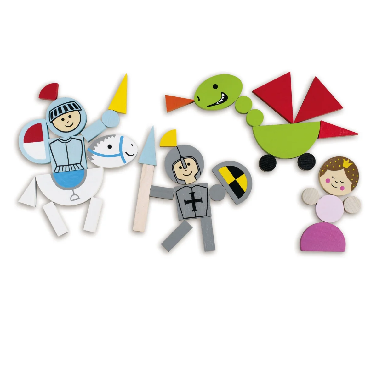 Detoa Magnetické puzzle Rytíři 1 ks