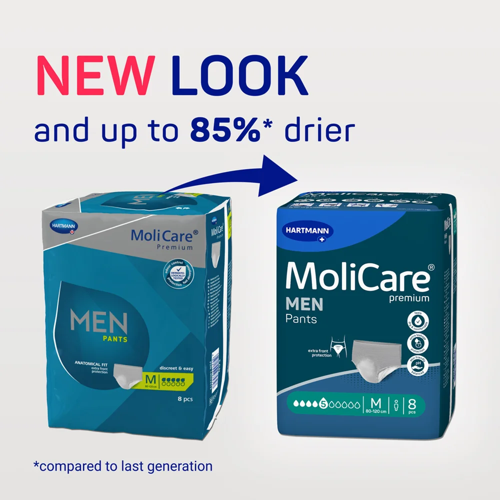 MoliCare Men Pants 7 kapek vel. M inkontinenční kalhotky 8 ks