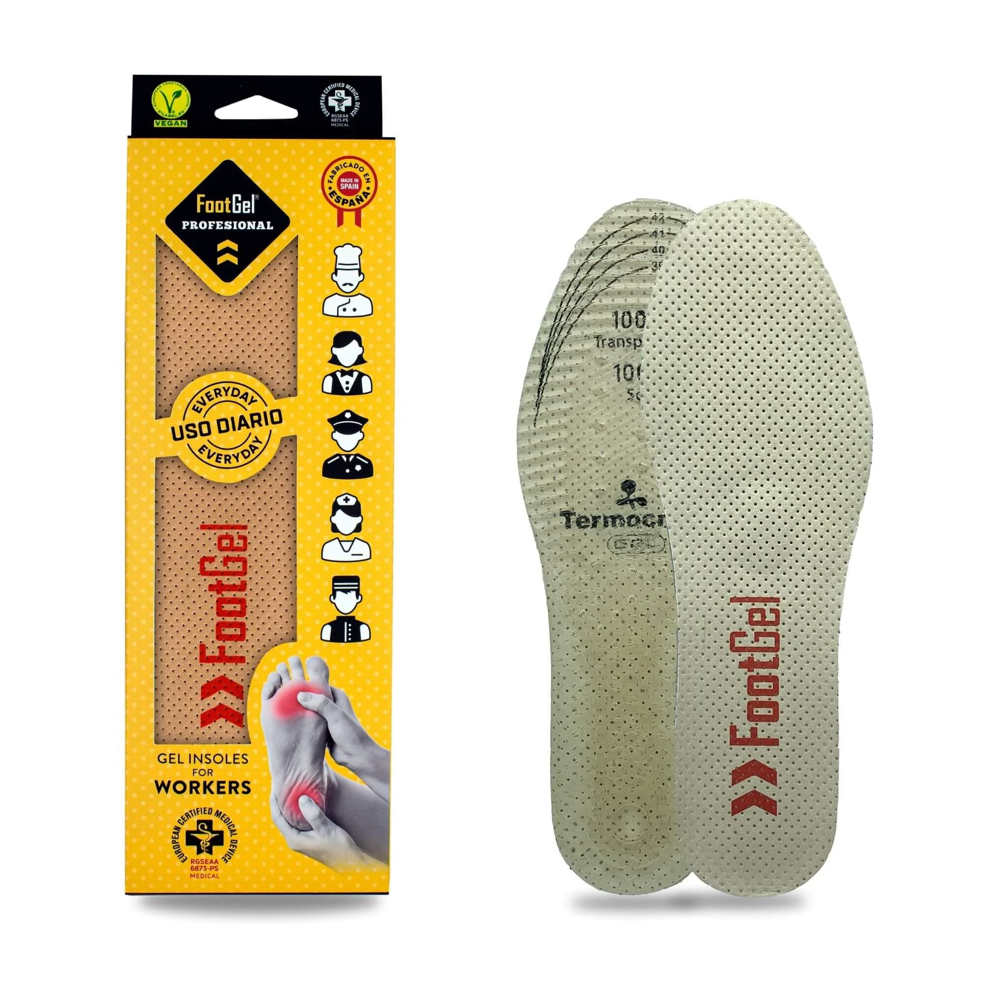 FOOTGEL Vložky do bot PROFESIONAL EU 35-38