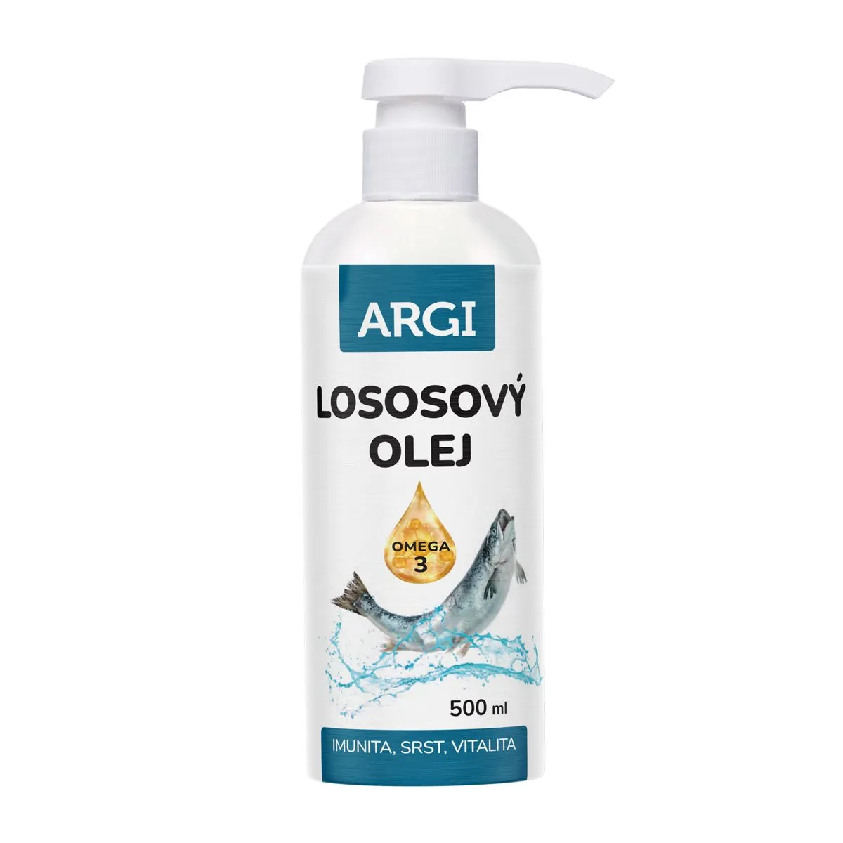 Argi Lososový olej pro psy a kočky 500 ml