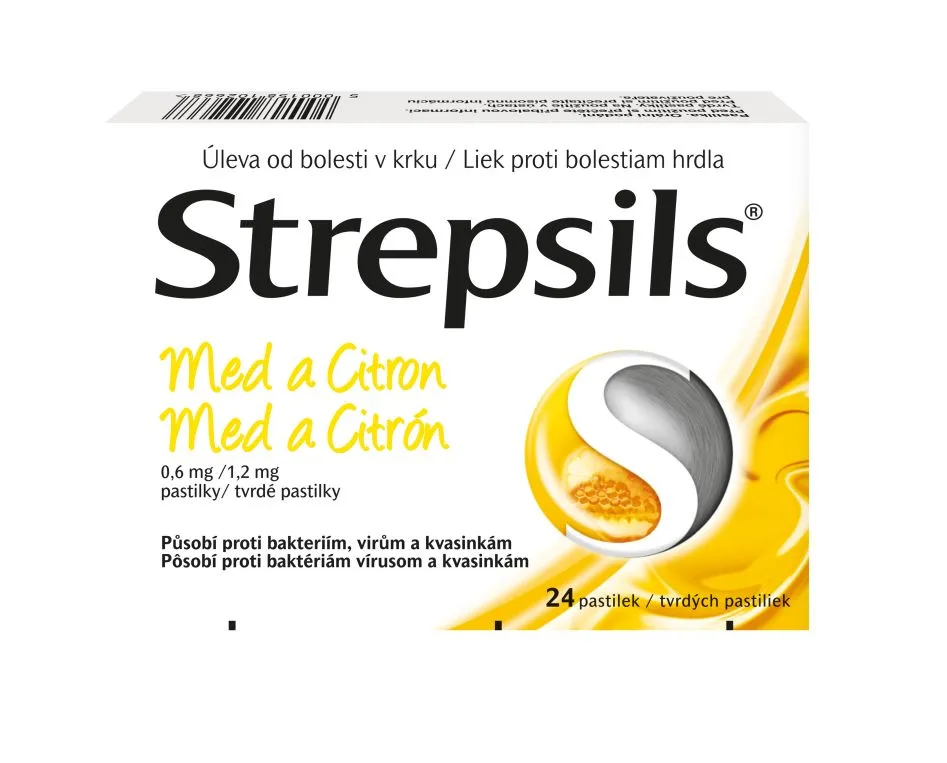 Strepsils Med a citron 24 pastilek