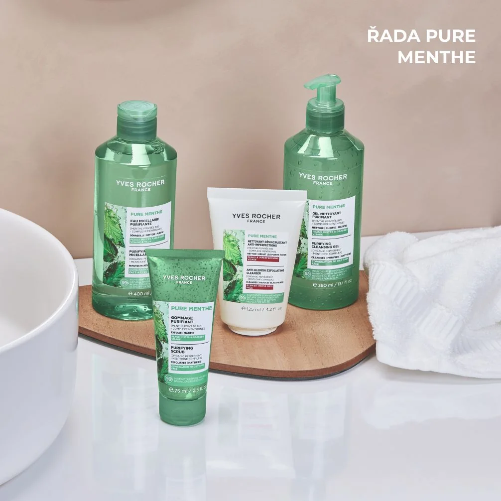 Yves Rocher Pure Menthe Hloubkově čisticí gel 390 ml