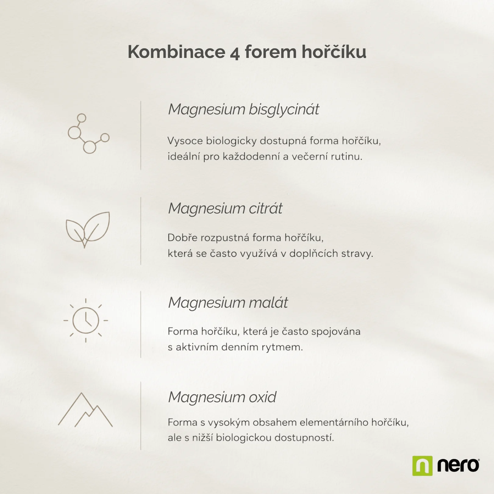 NERO Magnesium Komplex 180 kapslí