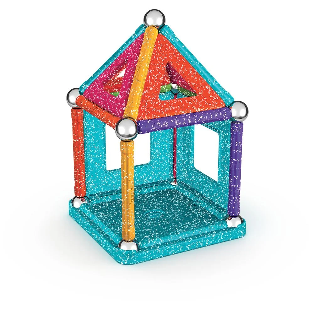 Geomag Glitter magnetická stavebnice 35 dílků