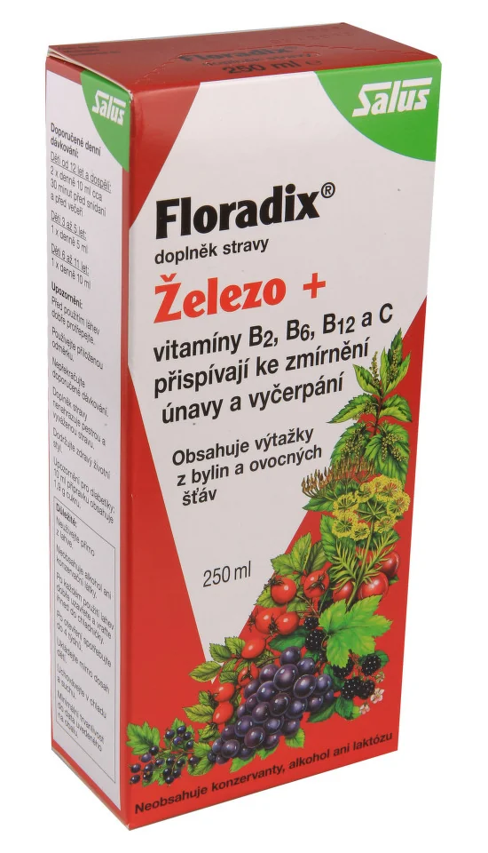 Salus Floradix Železo+ sirup 250 ml